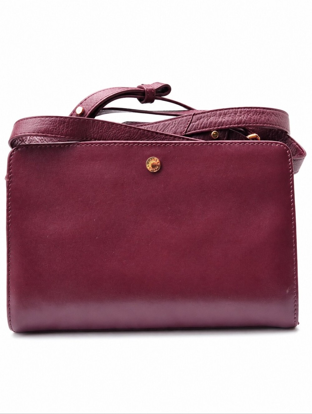Radley London Burgundy Leather Crossbody Bag Purse Adjustable Strap Medium